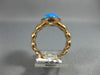 ESTATE LARGE .23CT CHOCOLATE FANCY DIAMOND & AAA OVAL 14K WHITE GOLD HALO RING