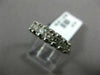 ESTATE .65CT ROUND DIAMOND 14KT WHITE GOLD 7 STONE WEDDING ANNIVERSARY RING 5mm