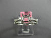 ESTATE .44CT DIAMOND 18K WHITE GOLD SEMI ETERNITY SEMI MOUNT ENGAGEMENT RING SET