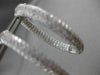 ESTATE MASSIVE 13.13CT DIAMOND 18KT WHITE GOLD OVAL DOUBLE SIDED HOOP EARRINGS