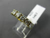 ESTATE 1.15CT DIAMOND 14KT YELLOW GOLD 3D 7 STONE WEDDING ANNIVERSARY RING #221