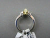 ESTATE 1.74CT WHITE & FANCY YELLOW DIAMOND 18KT GOLD PEAR SHAPE ENGAGEMENT RING