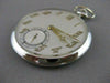 AUTHENTIC 18KT WHITE & YELLOW GOLD WORKING SWISS POCKET WATCH 18 JEWELS #20974