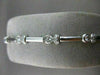 ESTATE 1.53CTW DIAMOND 18KT WHITE GOLD BEZEL LINK TENNIS BRACELET STUNNING #1470