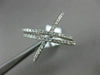 ESTATE LARGE .77CT DIAMOND 14K WHITE GOLD 3D MULTI ROW CRISS CROSS INFINITY RING