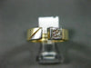 ESTATE .40CT PRINCESS CUT DIAMOND 14KT YELLOW & WHITE GOLD ENGAGEMENT RING #1104