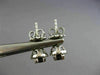 ESTATE .98CT WHITE & BLACK DIAMOND 18KT WHITE GOLD 3D HALO ROUND STUD EARRINGS