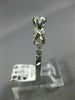 ANTIQUE .68CT DIAMOND 14KT WHITE GOLD 3D WOVEN SOLITAIRE ENGAGEMENT RING #21016