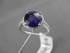 ESTATE 2.66CTW DIAMOND & AAA EXTRA FACET AMETHYST 14KT WHITE 3D FILIGREE RING