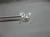 ANTIQUE 1.13CT ROUND & PEAR CUT DIAMOND 14KT WHITE GOLD CLUSTER EARRINGS #17126