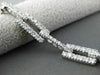 ESTATE WIDE 2.58CT DIAMOND 14KT WHITE GOLD RECTANGULAR CLASSIC TENNIS BRACELET