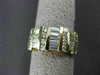 ESTATE WIDE 1.64CT DIAMOND 14KT YELLOW GOLD WEDDING ANNIVERSARY RING 9mm #11857