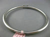ESTATE .42CT DIAMOND 14K WHITE GOLD 3D SQUARE BOW DESIGN CLASSIC BANGLE BRACELET