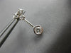 ANTIQUE .64CT DIAMOND 18KT WHITE GOLD CLASSIC SOLITAIRE HANGING EARRINGS #11366