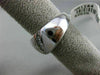 ESTATE WIDE .57CT DIAMOND 14KT WHITE GOLD 3D AAA MOTHER OF PEARL TRIANGULAR RING