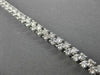ESTATE WIDE 4.65CT ROUND DIAMOND 14K WHITE GOLD TWO ROW CLASSIC BRACELET AMAZING