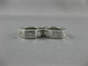 ESTATE .36CT DIAMOND HEXAGON ETOILE 14KT WHITE GOLD HUGGIE EARRINGS CHIC! #15847