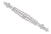 EXTRA LARGE 4.85CT DIAMOND 18KT WHITE GOLD 3D MULTI ROW COCKTAIL TENNIS BRACELET