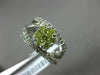 ESTATE WIDE .95CT WHITE & FANCY YELLOW DIAMOND 14KT GOLD 3D FLOWER INFINITY RING