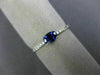 .45CT DIAMOND & AAA OVAL SAPPHIRE 14K WHITE GOLD CLASSIC FRIENDSHIP PROMISE RING