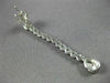 ESTATE LARGE 1.35CT DIAMOND 14K WHITE GOLD 3D TEAR DROP HANGING EARRINGS #25920