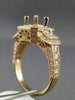 .95CT ROUND & PRINCESS DIAMOND 14KT ROSE GOLD SQUARE SEMI MOUNT ENGAGEMENT RING