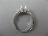 ESTATE .25CT DIAMOND 14KT WHITE GOLD 3 STONE SEMI MOUNT ENGAGEMENT RING #18591