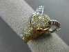ESTATE 1.8CT FANCY COLOR DIAMOND & AAA RUBY 18k WHITE & ROSE GOLD HAPPY RAM RING