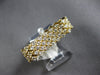 ESTATE 1.12CT DIAMOND 14KT YELLOW GOLD 3D MULTI ROW FLEXIBLE PANTHER LOVE RING