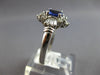 1.12CT DIAMOND & AAA TANZANITE 14K WHITE GOLD 3D OVAL & BAGUETTE ENGAGEMENT RING