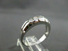 ESTATE WIDE .40CT DIAMOND 5 STONE 14KT WHITE GOLD MENS ANNIVERSARY RING #4047