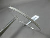 ESTATE .32CT DIAMOND 14K WHITE GOLD 3D CLASSIC PAVE TWO ROW LOVE BANGLE BRACELET