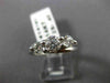 ESTATE .91CT DIAMOND 14KT WHITE GOLD 3D PAST PRESENT FUTURE TENSION RING #14161