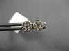 ESTATE SMALL .38CT DIAMOND 18KT ROSE GOLD 3D ROUND INVISIBLE STUD EARRINGS