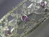 ESTATE WIDE 2.08CT DIAMOND & PINK SAPPHIRE 14K WHITE GOLD ETOILE INFINITY BANGLE