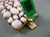 ESTATE MASSIVE 1.75CT DIAMOND & PINK CORAL 18KT ROSE GOLD HANDCRAFTED BRACELET