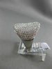 ESTATE MASSIVE 1.89CT DIAMOND 18KT WHITE GOLD 3D PAVE CIRCULAR COCKTAIL RING VVS