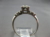 ANTIQUE .57CT OLD MINE DIAMOND PLATINIM FISHTAIL 5 STONE ENGAGEMENT RING #28024