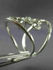ESTATE EXTRA LARGE .85CT DIAMOND 14KT WHITE GOLD 3D FLOWER OPEN FILIGREE RING