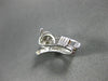 ESTATE .36CT DIAMOND 18KT WHITE GOLD FLOWER CLUSTER HUGGIE POST EARRINGS #21306