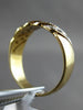 ESTATE .22CT DIAMOND 14KT 2 TONE GOLD MULTI WAVE WEDDING ANNIVERSARY RING #1600
