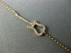 ESTATE .09CT PINK ROUND DIAMOND 18KT ROSE GOLD 3D GUITAR CLASSIC FUN BRACELET