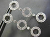 ESTATE 1.30CT DIAMOND 18K WHITE GOLD 3D CIRCLE OF LIFE FILIGREE HANGING EARRINGS