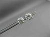 ESTATE 1.40CT ROUND DIAMOND 14K WHITE GOLD 4 PRONG SCREW BACK EARRINGS 5mm #2239