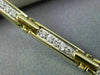 ESTATE 1.0CT DIAMOND 14KT WHITE & YELLOW GOLD CROSS RECTANGULAR TENNIS BRACELET