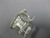 ESTATE WIDE .45CT DIAMOND 18KT WHITE GOLD 3D CLASSIC LOVE KNOT FUN RING