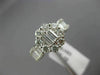 EFFY 2.0CT ROUND BAGUETTE DIAMOND 14K WHITE GOLD 3D FLOWER LOVE FRIENDSHIP RING