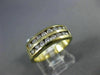 ESTATE .65CT DIAMOND 14KT YELLOW GOLD DOUBLE ROW WEDDING ANNIVERSARY RING #21317