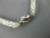 ESTATE 101.54CT DIAMOND & AAA AQUAMARINE 18K WHITE GOLD BY THE YARD NECKLACE