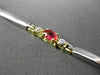 ESTATE 1.67CTW DIAMOND & AAA MULTI SAPPHIRE 14KT TWO TONE GOLD TENNIS BRACELET